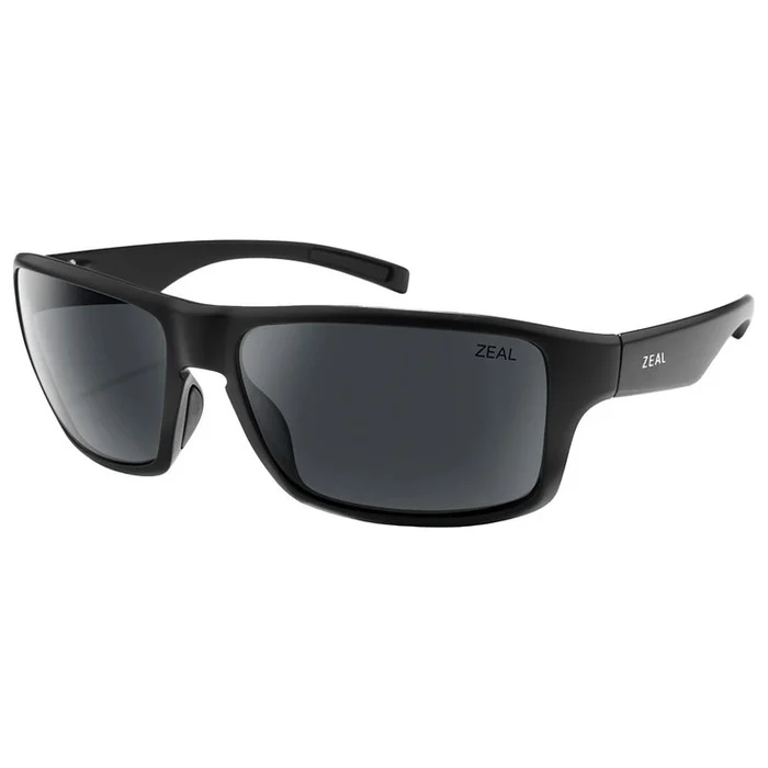 Lunettes de soleil Zeal Incline Matte Black Ellume Polarized Dark Grey