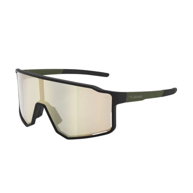 Lunettes de sport unisexe Cebe Outflow – Matt Black Kaki