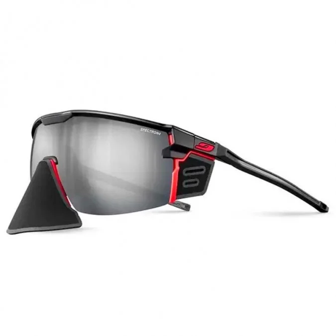 LUNETTES JULBO ULTIMATE COVER NOIR-ORANGE FLUO MAT/SPECTRON 4