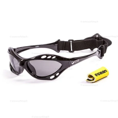 Lunettes KitesurfOcean CUMBUCO SHINY BLACK WITH SMOKE LENSS
