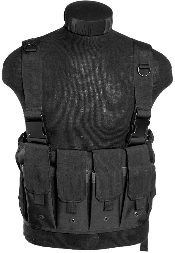 M4484 – MIL-TEC Black Mag Carrier Chest Rig