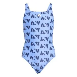 Maillot de bain 1 pièce dos en V avec logo graphique fille
