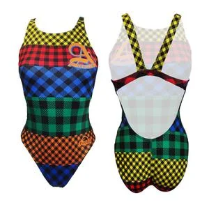 Maillot de bain 1 pièce femme Tartan College
