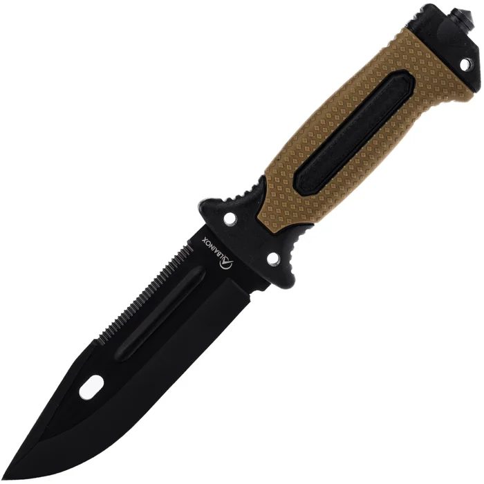MAL32664 Albainox Couteau tactique coyote-noir
