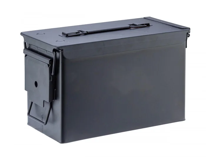 MAL958N – Caisse munition Métal cal.50 33X18X23 cm Noir