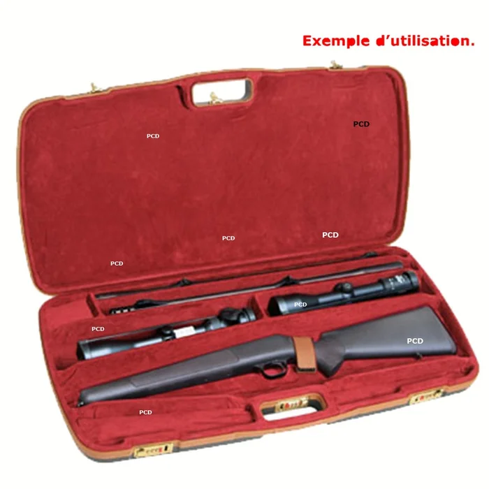 Mallette Négrini Intérieur Thermoformé Pour Carabine Avec 2 Canons Type Blaser R93 Ou R8