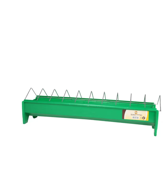 Mangeoire à grille en plastique pour poulets, 50 cm