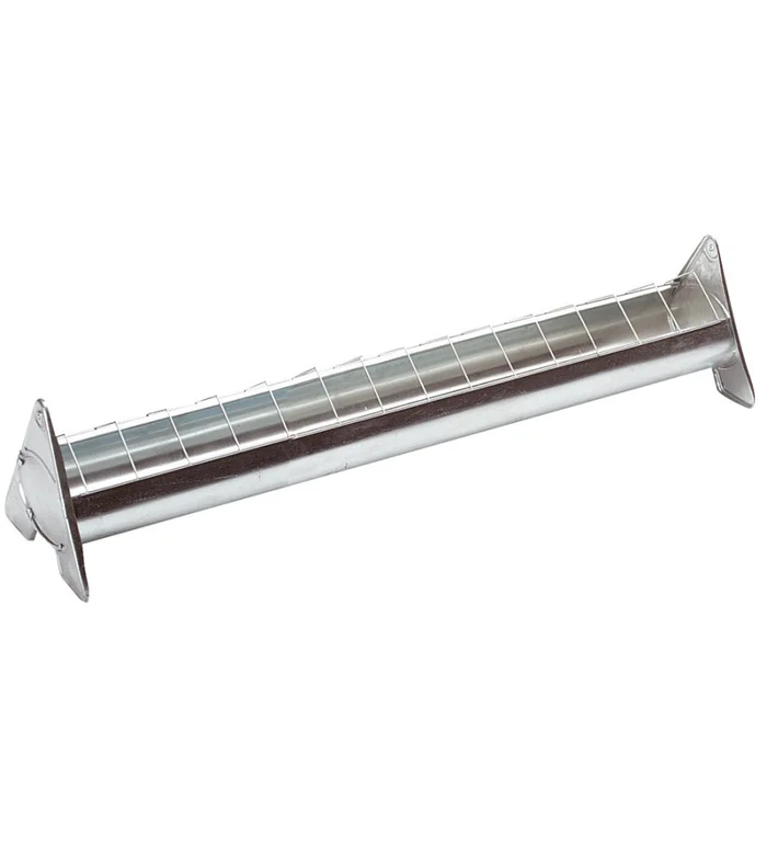Mangeoire en acier galvanisé à grille mobile 75 cm pour 10 poulets
