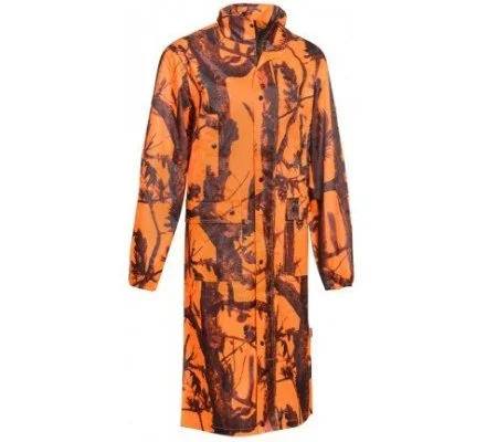 Manteau long de pluie orange PERCUSSION