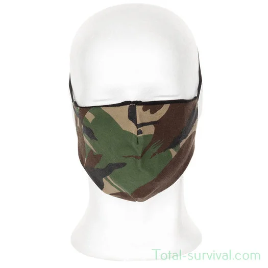Masque buccal réutilisable MFH, woodland camo