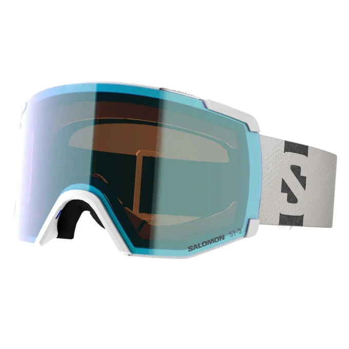 Masque de ski SALOMON S/View Photochromic – White Moss / Awblue