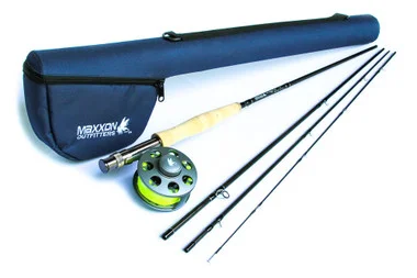Maxxon stone fly – combo canne, moulinet, ligne et étui – 9′ 6wt 4pc