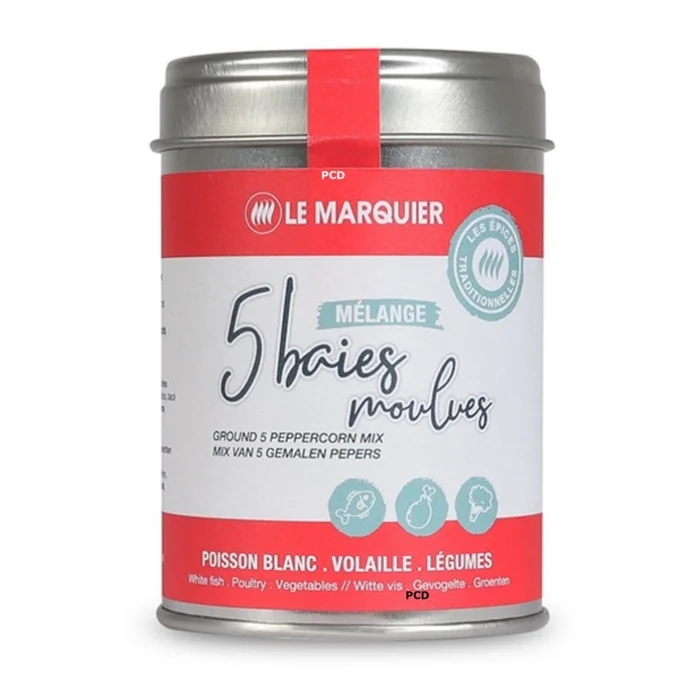 Mélange 5 Baies Moulu Le Marquier 60gr