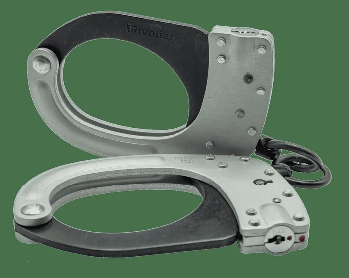 menottes Rivolier double securite standard serie s (2 cles plates / 1 ronde)
