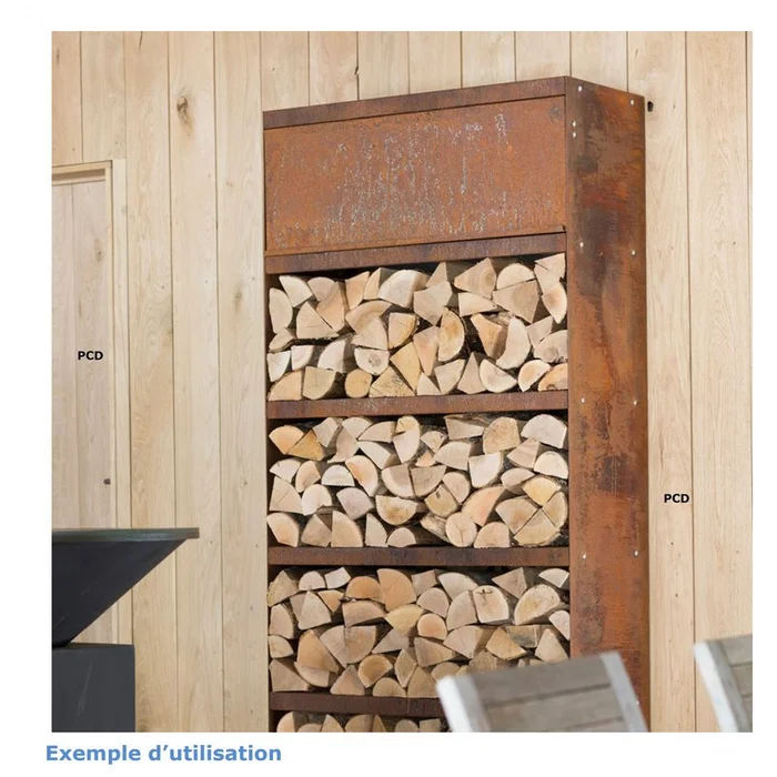 Meuble Range Bois Corten 100 Ofyr