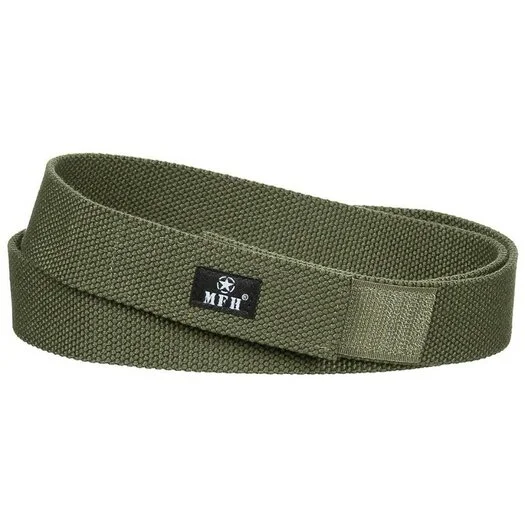 MFH ceinture avec doublure velcro 3,2 cm, vert olive