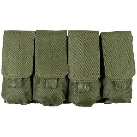 MFH Pochette à munitions quadruple « MOLLE », vert olive