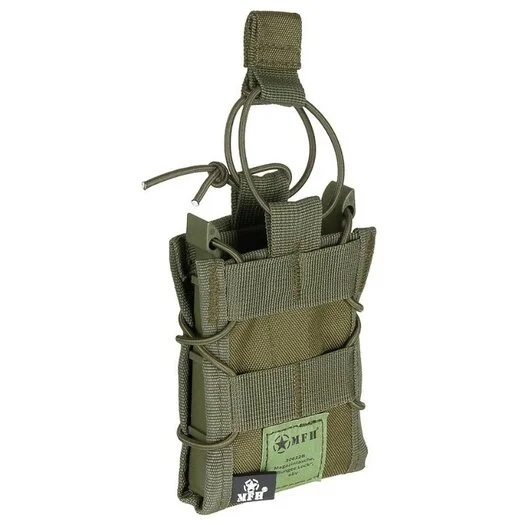 MFH pochette pour chargeur simple Bungee Lock 5,56 Molle, vert olive