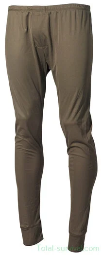 MFH US Caleçon thermique ECWS, long, Level I, GEN III, vert olive