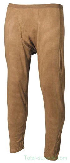 MFH US Caleçon thermique ECWS long, Level II, GEN III, coyote tan