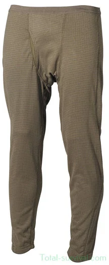 MFH US Caleçon thermique ECWS, long, Level II, GEN III, vert olive