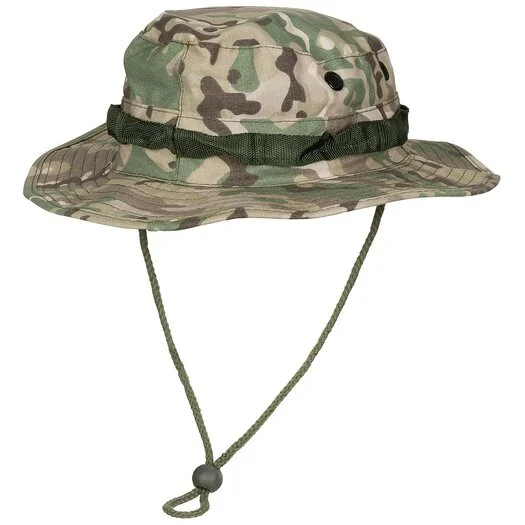 MFH US GI Chapeau de brousse, mentonnière, GI Boonie, Rip Stop, MTP operation-camo