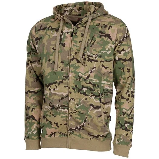 MFH Veste avec capuche d&rsquo;entraînement, BTP Multicam