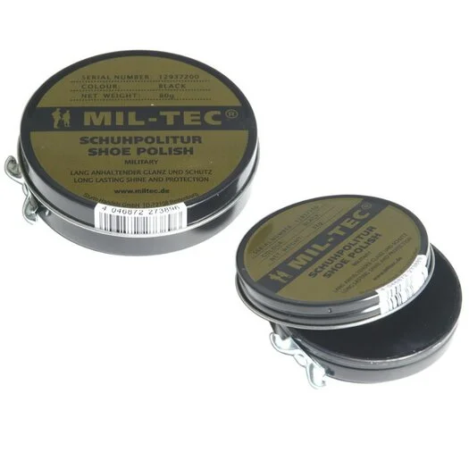 Mil-Tec Baume pour cuir/Crème pour chaussures, noir, boîte de 32 grammes