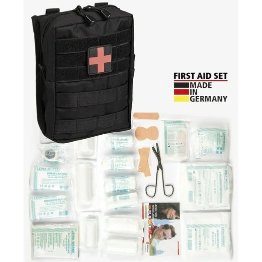 Mil-tec First Aid Kit Leina Pro Grande Molle 43 pièces, noir