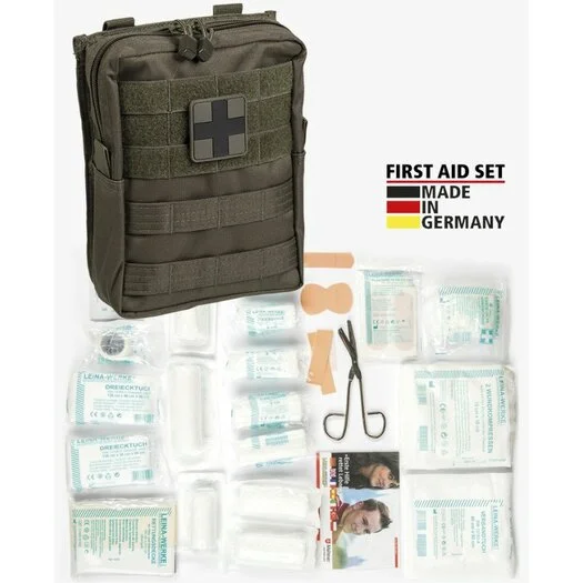 Mil-tec First Aid Kit Leina Pro Grande Molle 43 pièces, vert olive