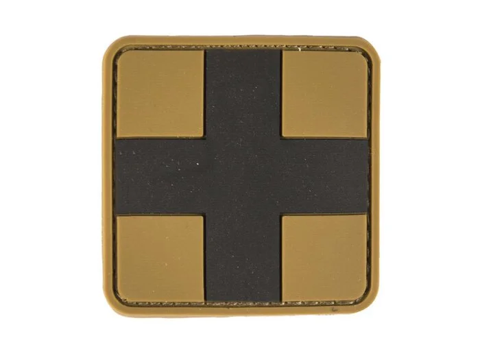 Mil-Tec Patch « First Aid » 3D, coyote tan