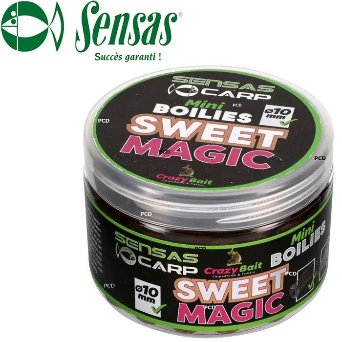 MINI BOUILLETTES SENSAS MINI BOILIES SWEET MAGIC 10MM 70G