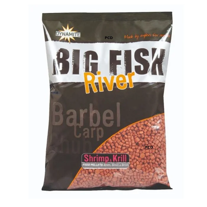 Mix Pellets Dynamite Baits Big Fish River Shrimp & Krill Pellets 1KG800