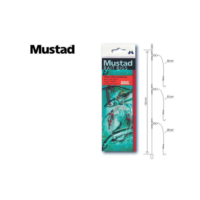 MONTAGES MUSTAD THREE HOOK FLAPPER RIG T45