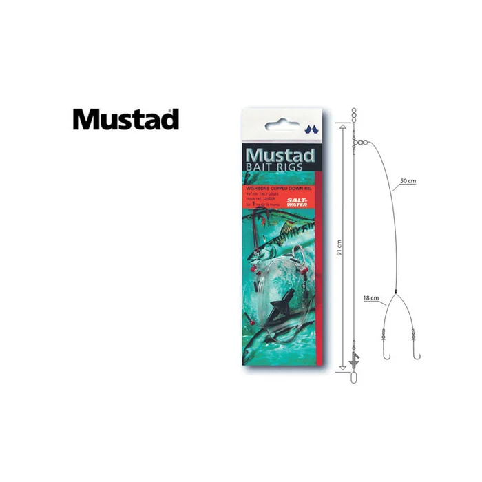 MONTAGES MUSTAD WISHBONE CLIPPED DOWN RIG T46
