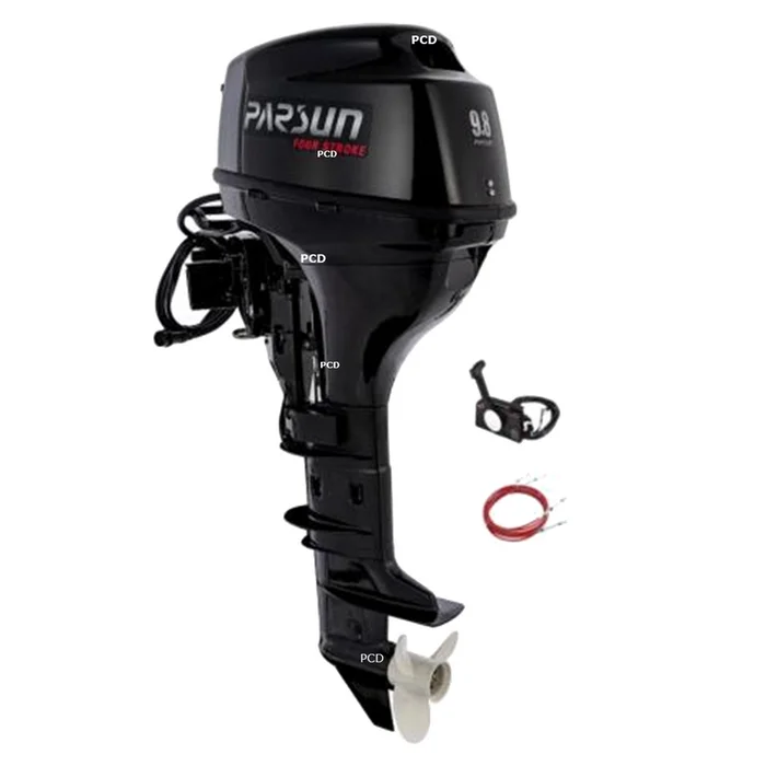 Moteur Thermique Parsun 9.8 Cv Parsun Arbre Court Commande A Distance