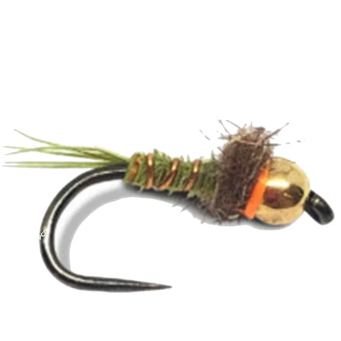 Mouche L’olive Laurent Jauffret Nymphe Avec Bille Laiton