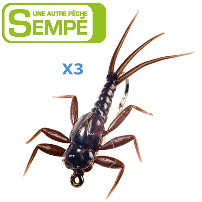 MOUCHE SEMPE NYMPHE DE MAI CHOCOLAT NON LESTEE H10 PAR 3