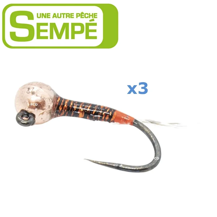 MOUCHE SEMPE PERDIGONE BILLE TUNGSTENE RC PAR 3