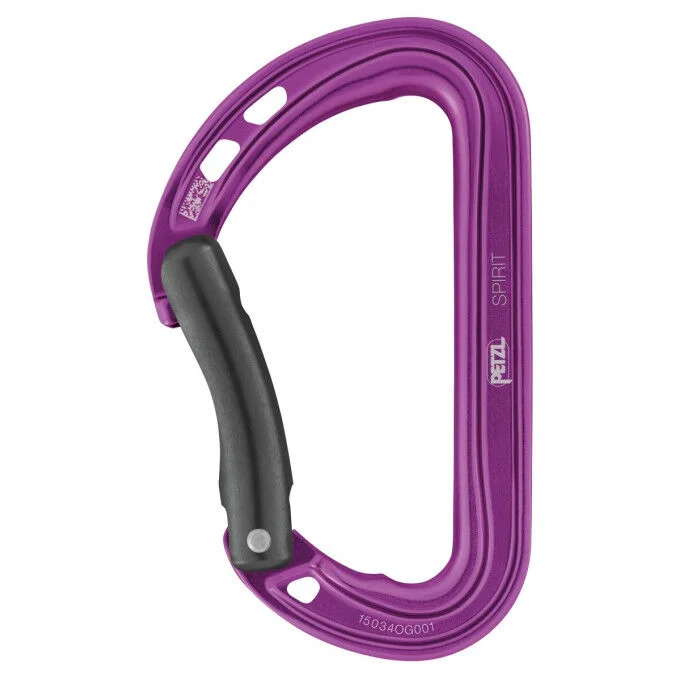 Mousqueton Petzl SPIRIT COURBE VIOLET