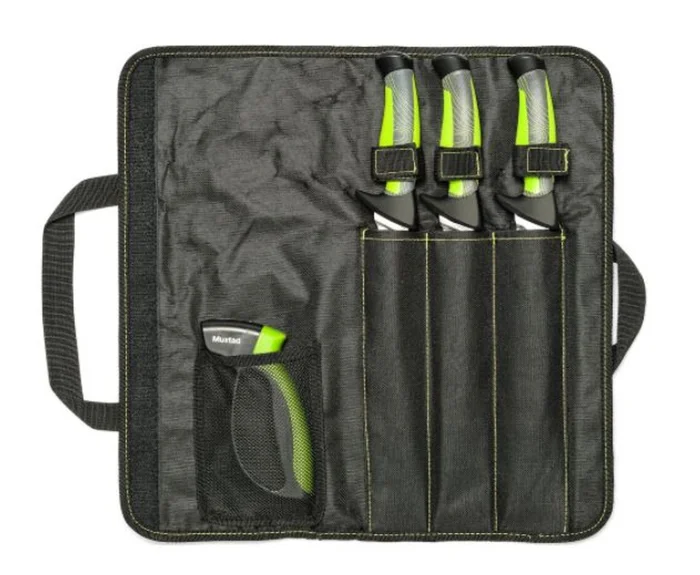 Mustad Green 3 Knife Kit With Knife Sharpener – MT102 – Image 3