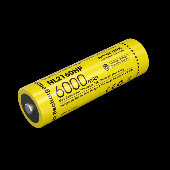 NCNL2160HP – NiteCore Batterie 21700 6000mAh Haute Performance