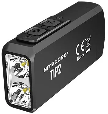 NCTIP2BK – NITECORE TIP 2 Lampe Porte-Clé 720lm Rechargeable Micro-USB