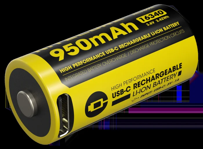 NL169R – NITECORE Accu 16340 3.6V 950 mAh