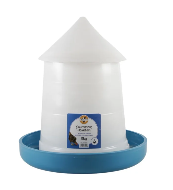 Nourrisseur Mountain conique bleu 8 kg