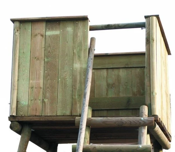 Option Bardage bois pour mirador d’affût