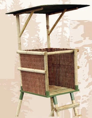 Option toit pour mirador d’affût déplacable