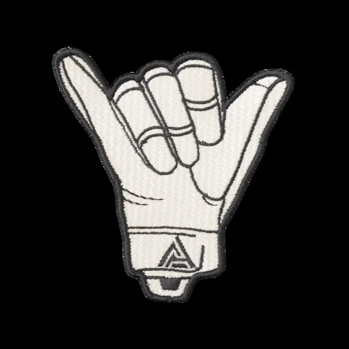 PA-SHKA-PES-WHT – DIRECT ACTION Patch Shaka White
