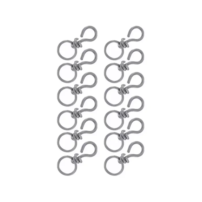 Pack 12 émerillons inox
