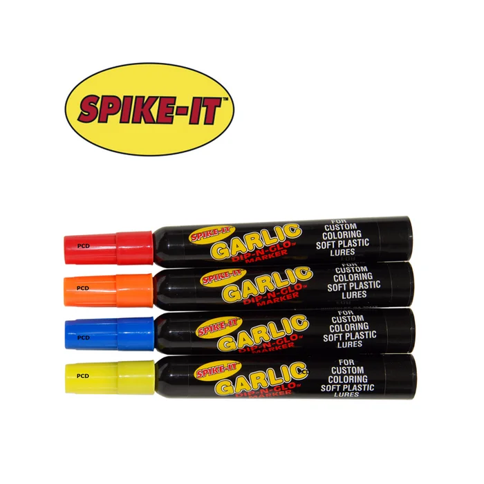 PACK 4 FEUTRES POUR LEURRES SPIKE-IT PARFUM AIL